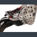 Skid plate with exhaust pipe guard and plastic bottom for Beta RR200 2020-2023